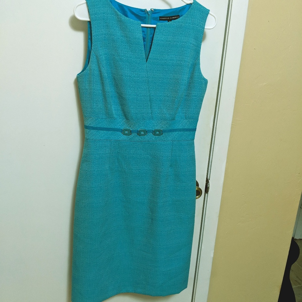 Vintage Blue work Dress Isabella DeMarco Formal